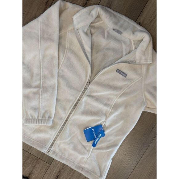 NWT Columbia Women’s Sawyer Rapids 2.0 Fleece Jacket 1X Plus Cream White - Picture 5 of 6